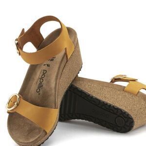 Birkenstock Papillio Soley Nubuck Leather Sandals- Apricot